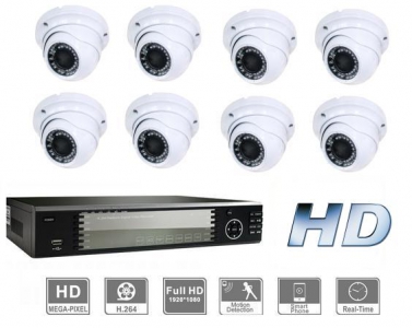 LEASE: Camerabewakingsset IP 8x 720P HD Camera